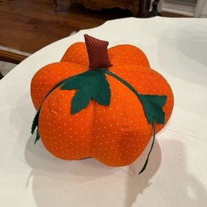Sold Vintage handmade pumpkin cloth pumpkin. GUC! Super cute!